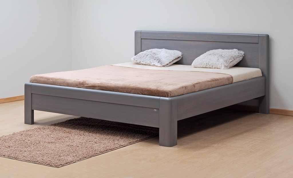 Masiv buk - Šedá, výška zadního čela 105 cm